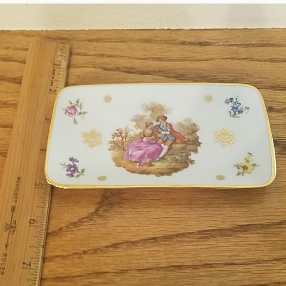 Limoges vintage 2 gold decorated china pieces - Picture 4 of 8
